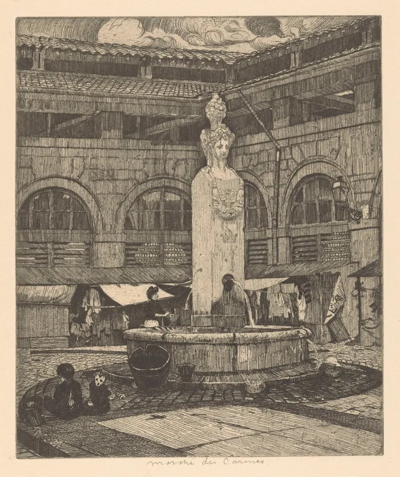 Marche Des Carmes by Martin Monnickendam - Canvas Print