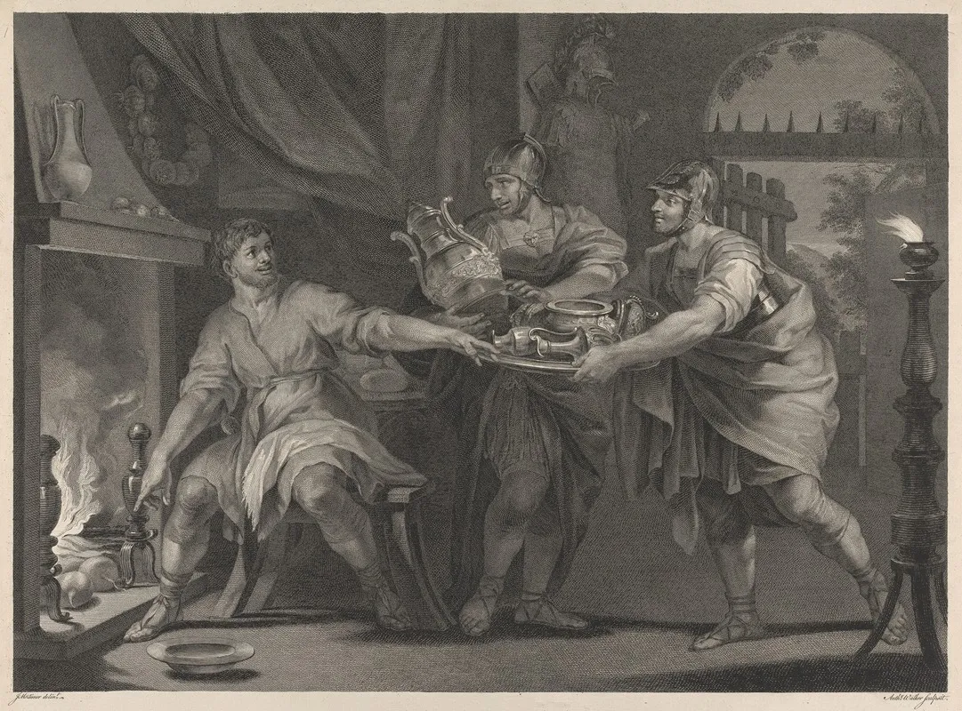 Marcus Curius Dentatus Rejecting The Bribes Of The Samnites