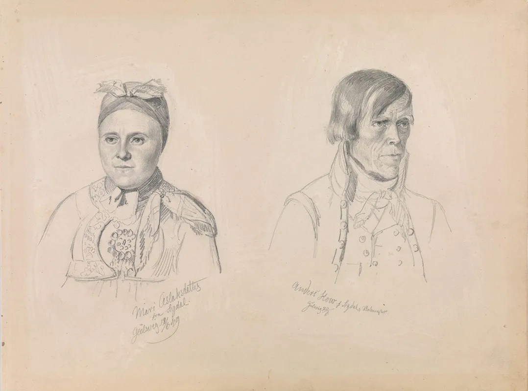 Mari Aslaksdatter And Anders How From Sigdal