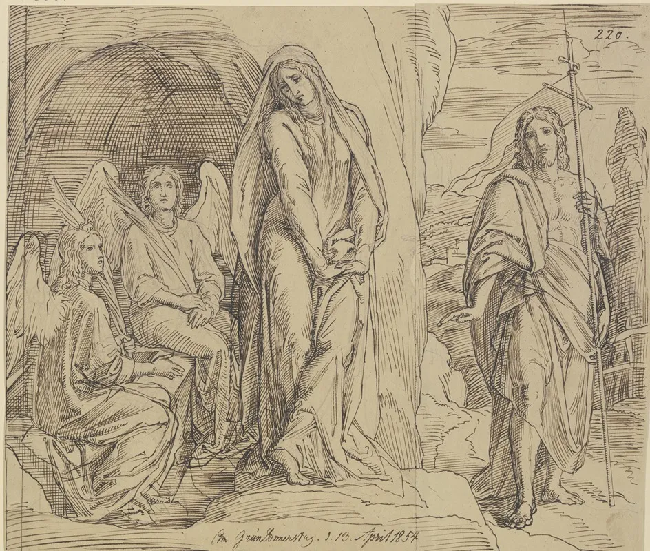 Maria Magdalena Am Grabe Christi