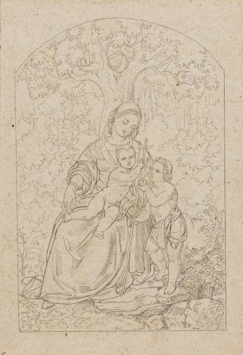 Maria Mit Jesuskind Und Johannesknaben