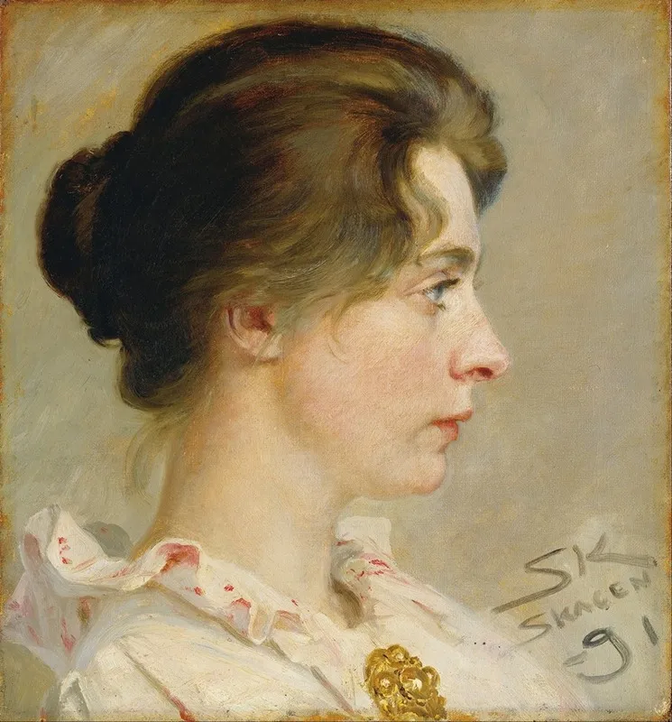 Marie Kroyer by Peder Severin Krøyer - Canvas Print