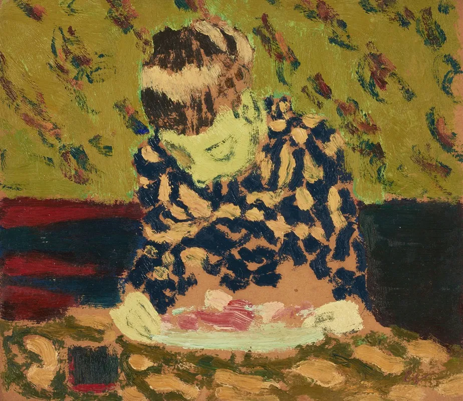 Marie Penchee Sur Son Ouvrage