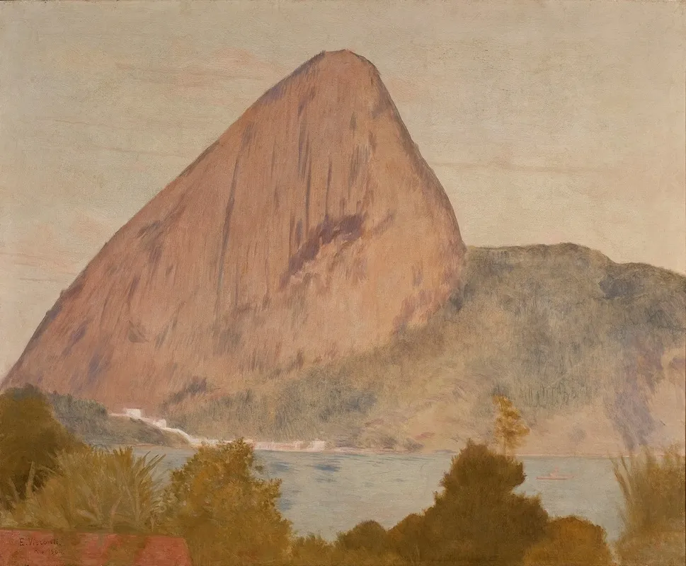 Marina Com Pao De Acucar by Eliseu Visconti - Canvas Print