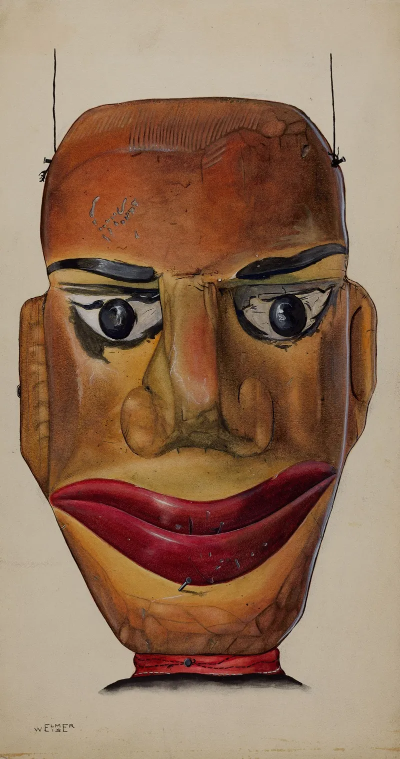 Marionette Detail by Elmer Weise - Canvas Print