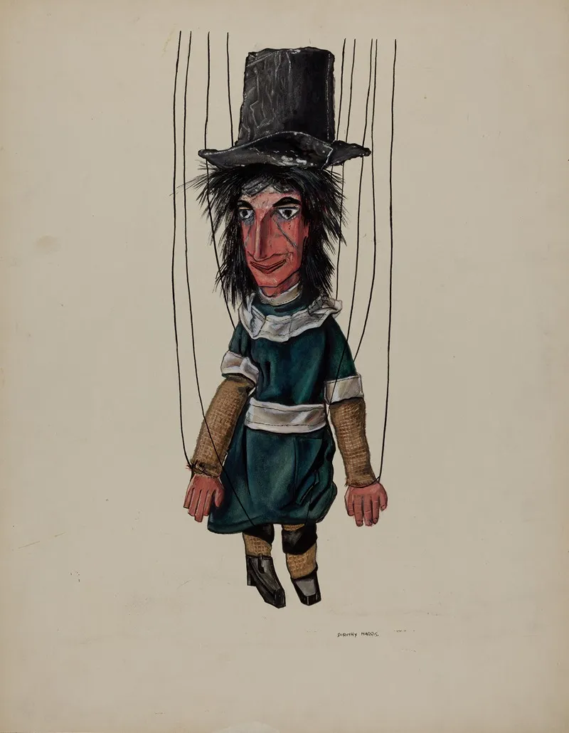 Marionette Missionary by Dorothy Harris - Canvas Print