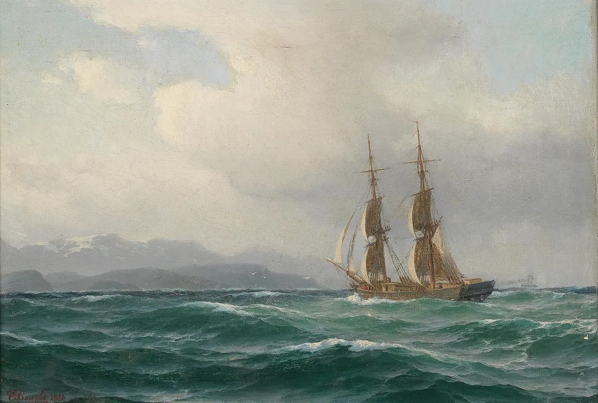 Maritime Painting by Carl Emil Baagøe - Canvas Print