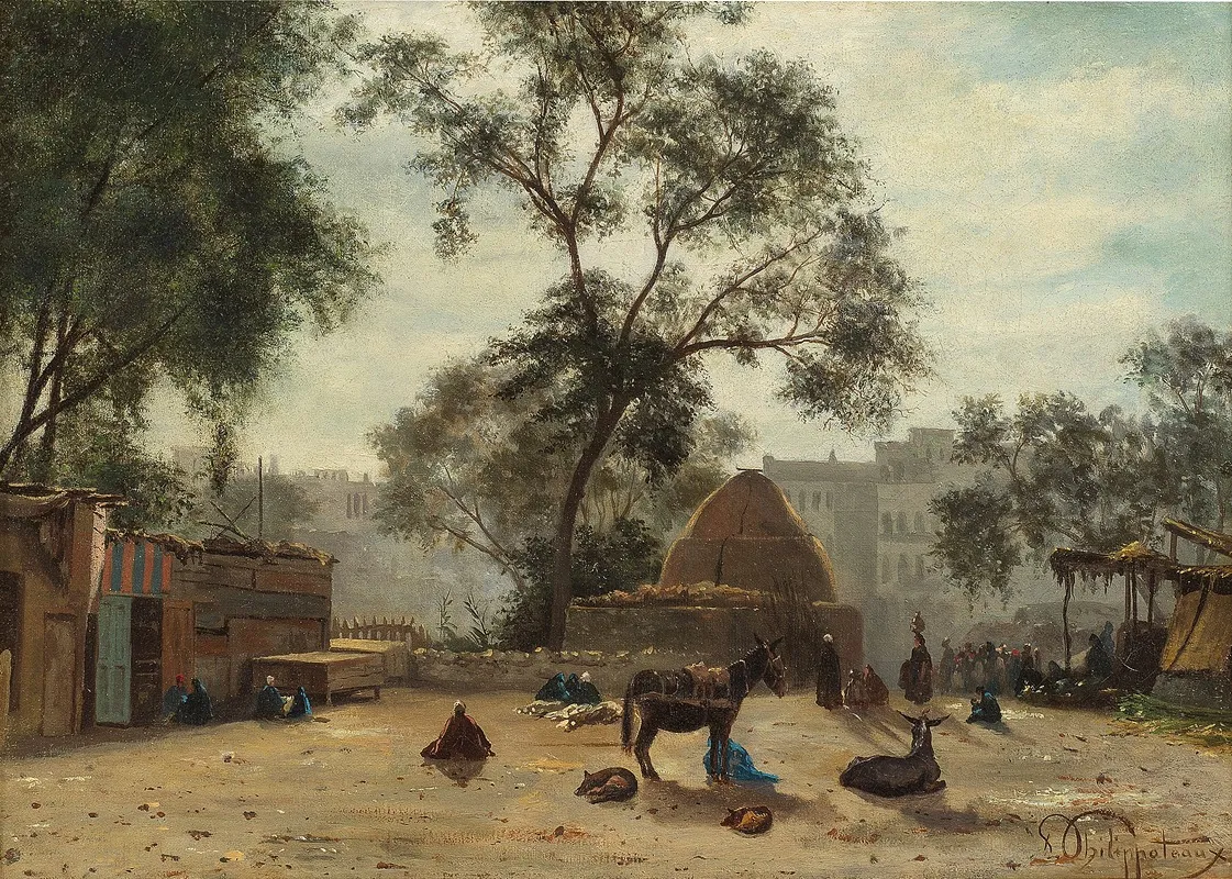 Market Scene At Choubra Cairo