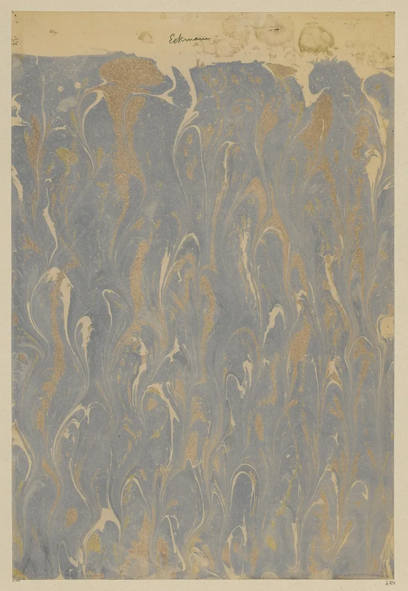 Marmorpapier 68 by Otto Eckmann - Canvas Print