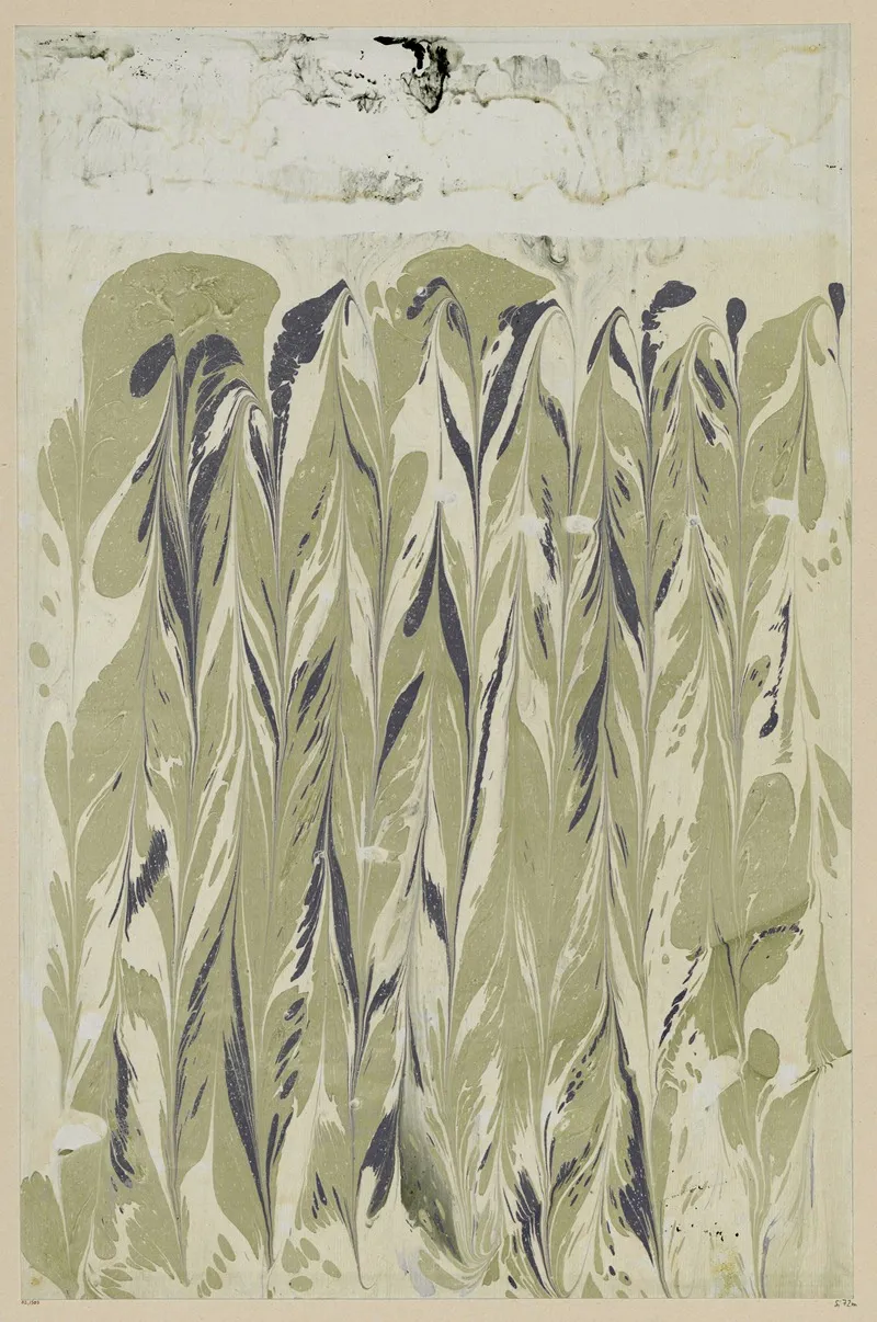 Marmorpapier 69 by Otto Eckmann - Canvas Print