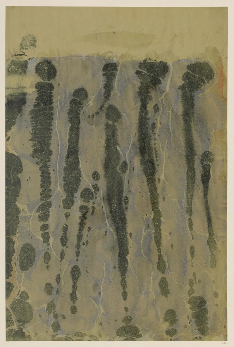 Marmorpapier 73 by Otto Eckmann - Canvas Print