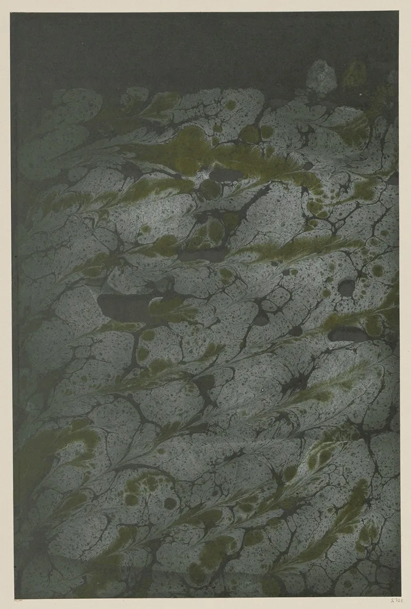 Marmorpapier 74 by Otto Eckmann - Canvas Print