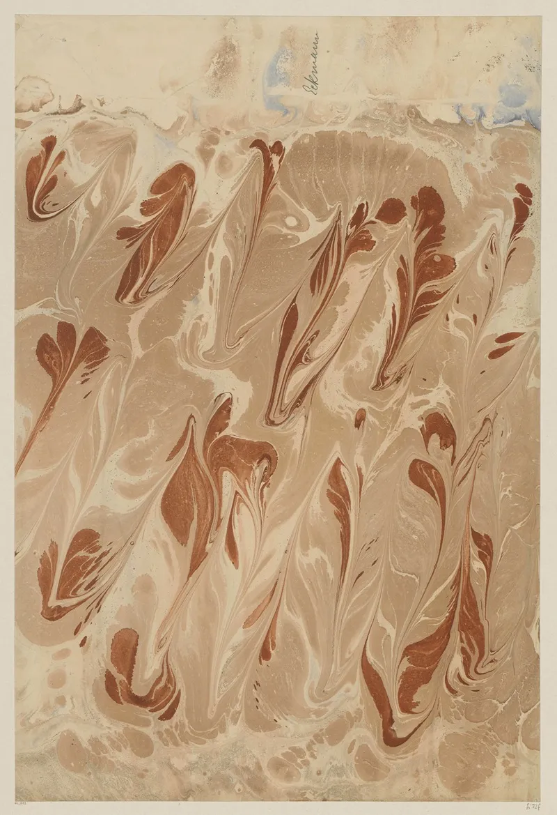 Marmorpapier 79 by Otto Eckmann - Canvas Print