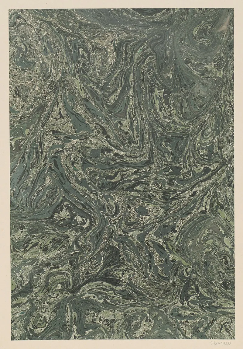 Marmorpapier Olmarmor