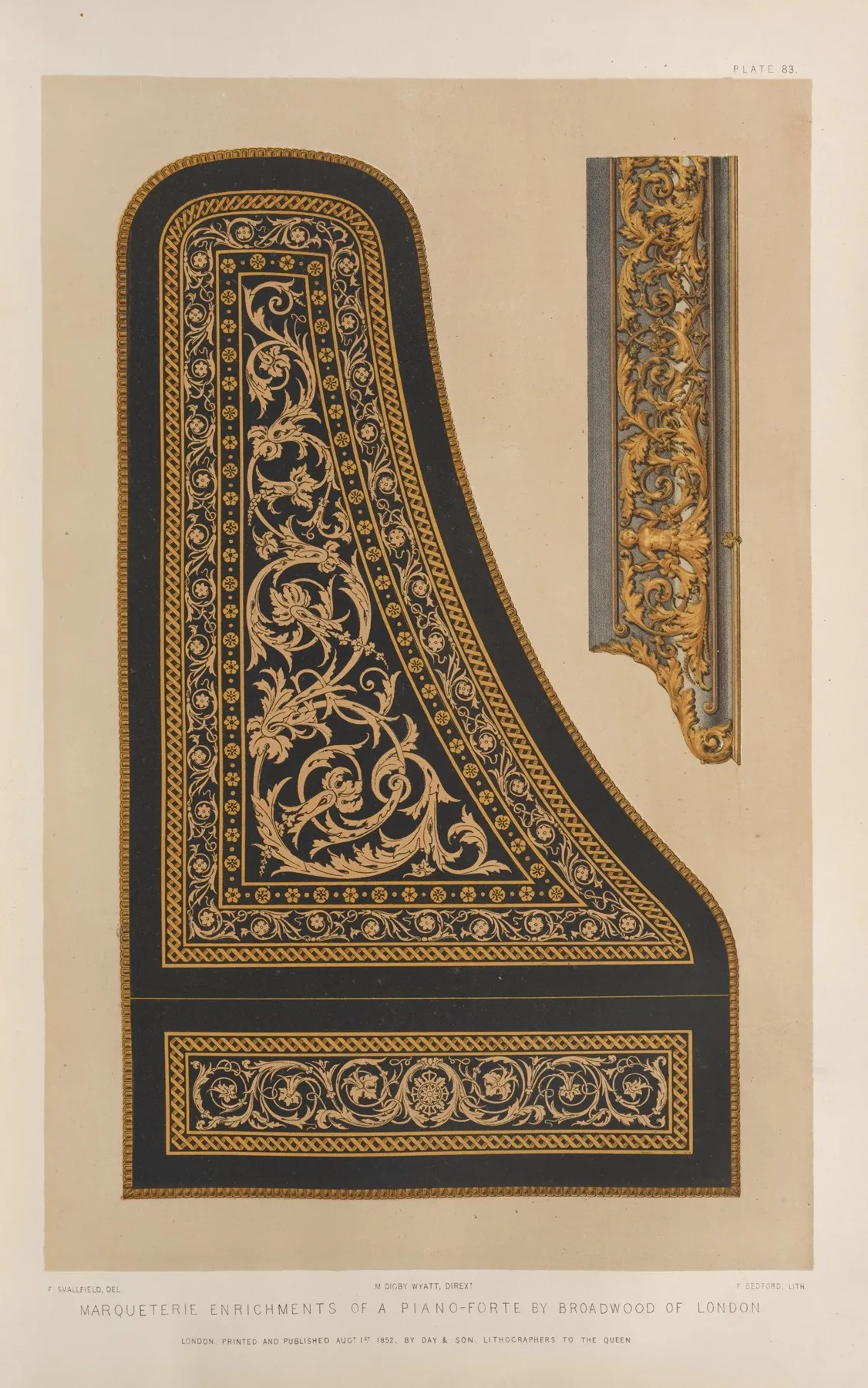Marqueterie Enrichments Of A Piano Forte