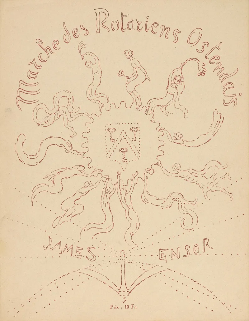 Mars Van De Oostendse Rotariers by James Ensor - Canvas Print