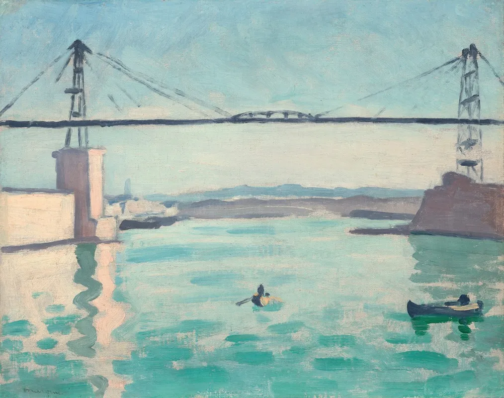 Marseille Le Pont Transbordeur by Albert Marquet - Canvas Print