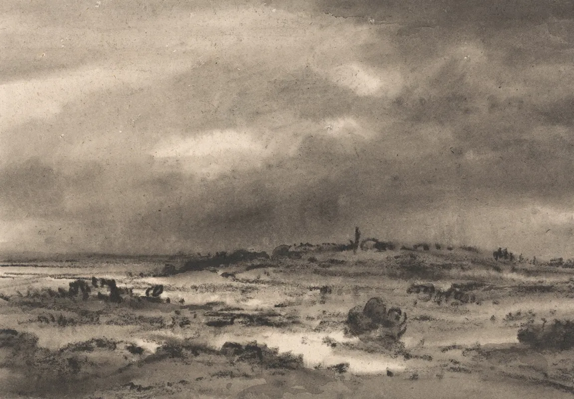 Marshland Landscape by Dr. Thomas Monro - Canvas Print