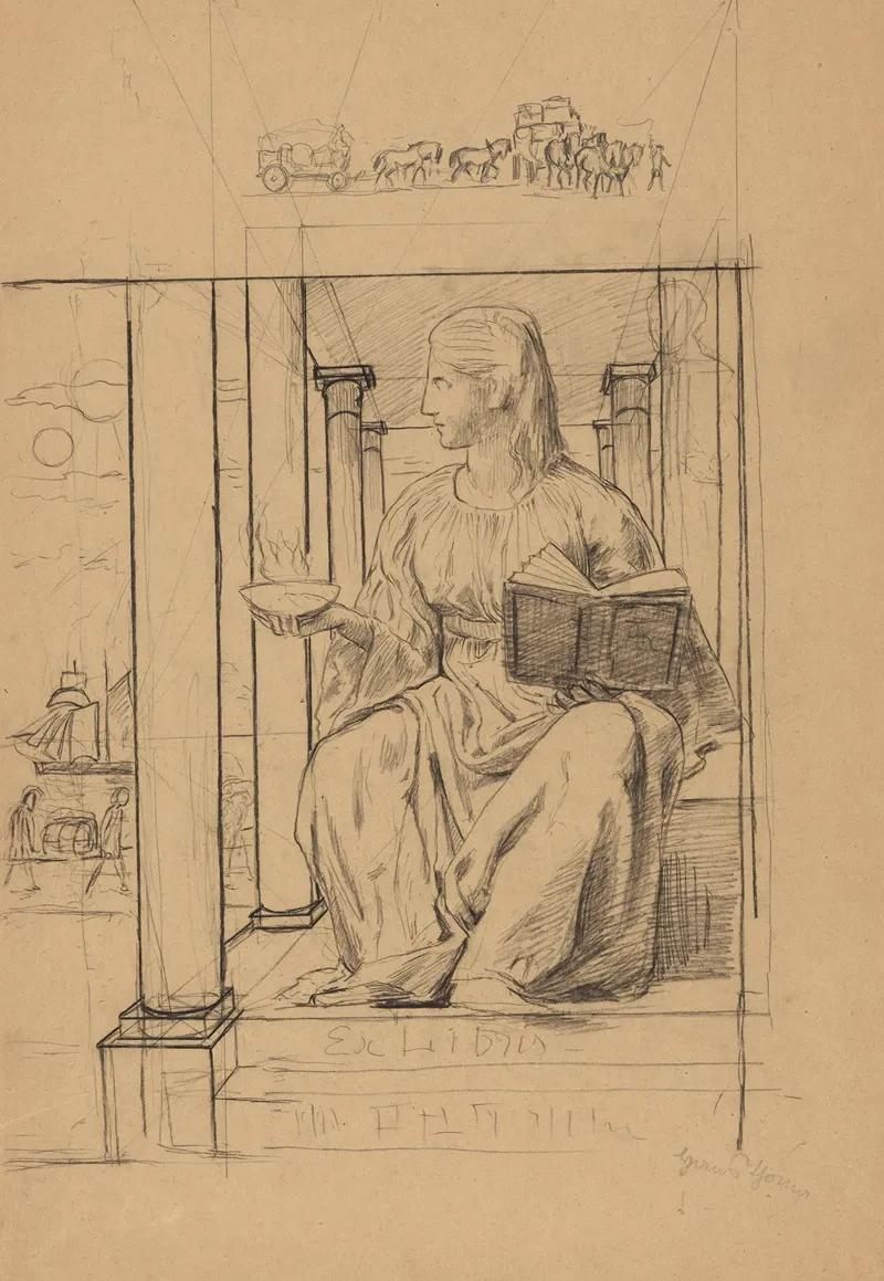 Martin Flersheims 1856 1935 Bookplate Design