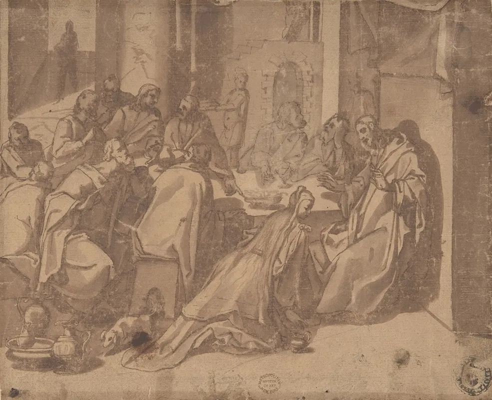 Mary Magdalen Annointing The Feet Of Christ