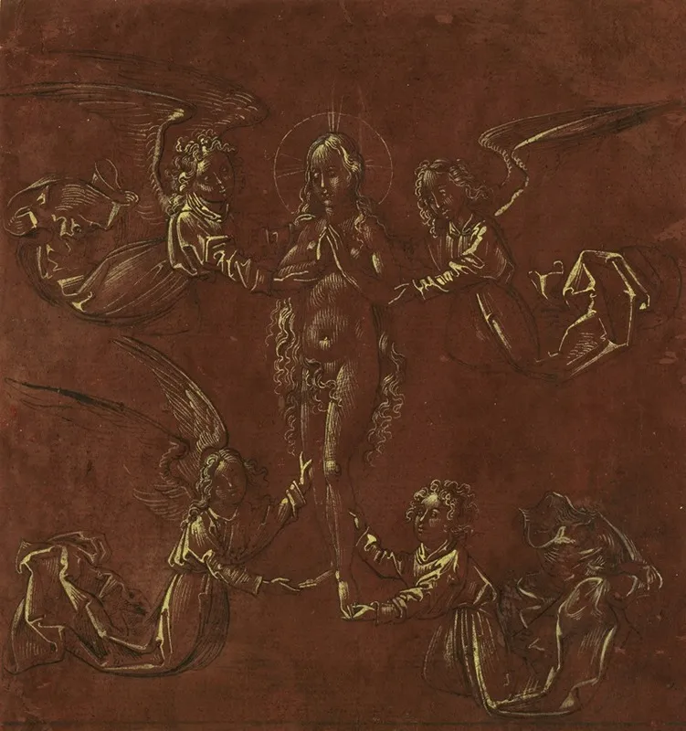 Mary Magdalen Transported By Four Angels