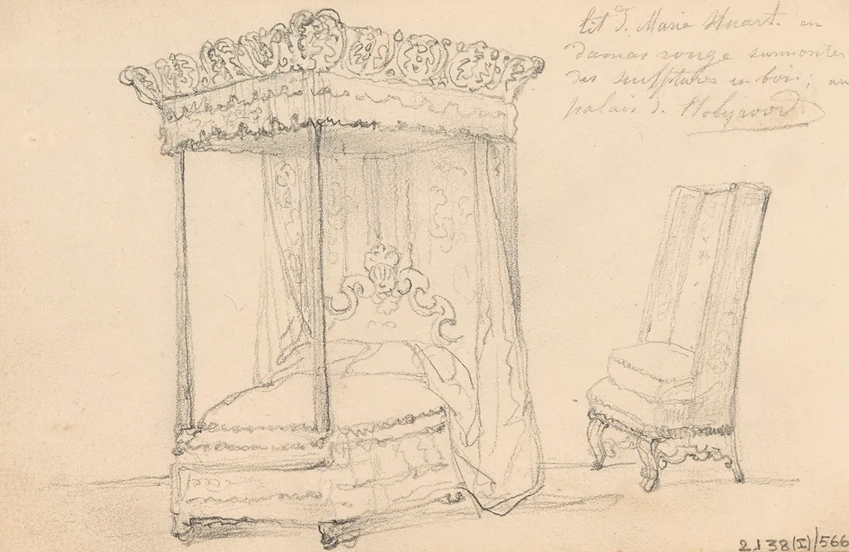 Mary Stuarts Bed In Holyrood Palace In Edinburgh
