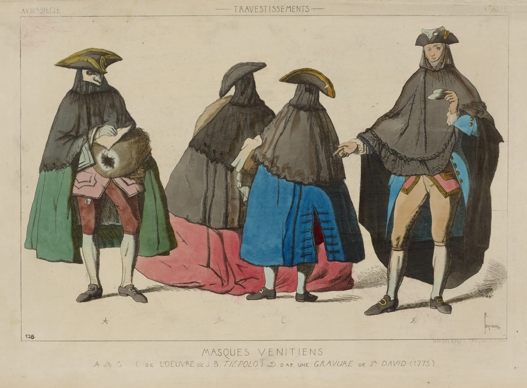 Masques Venitiens by Raphaël Jacquemin - Canvas Print