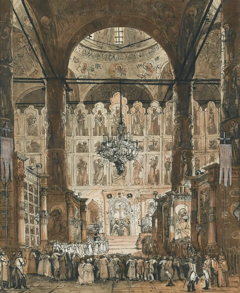 Mass At The Uspensky Cathedral