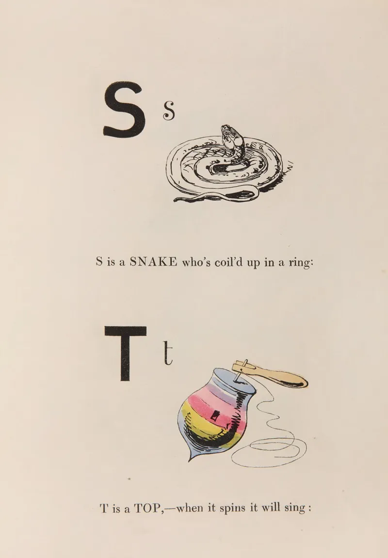 Master Woodbines Alphabet For All Good Children Pl 11 by William James Linton - Canvas Print