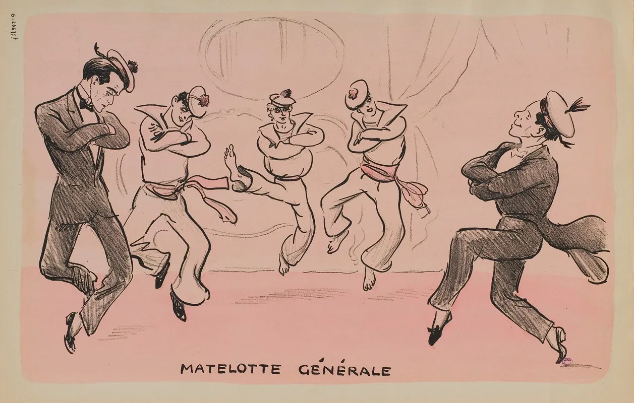 Matelotte Generale by Georges Goursat (Sem) - Canvas Print