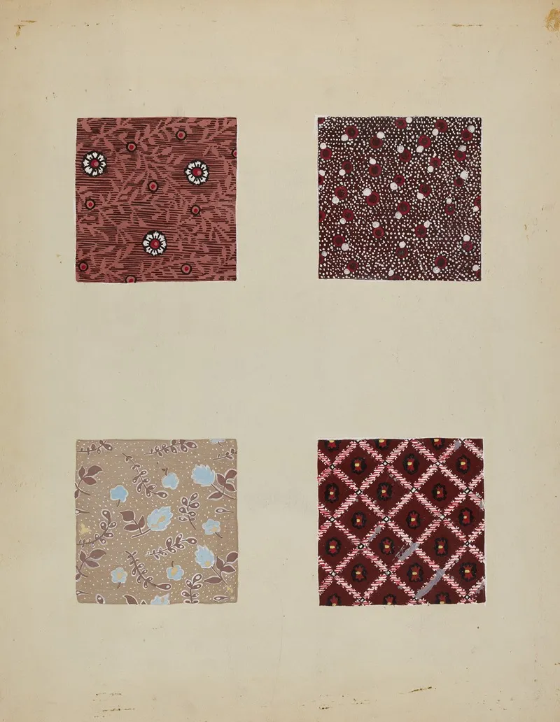 Materials From Patchwork Quilt 2 by Katherine Hastings - Canvas Print