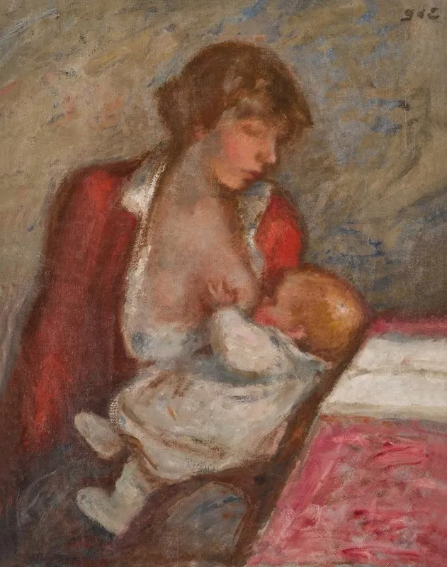 Maternite 5 by Georges d'Espagnat - Canvas Print