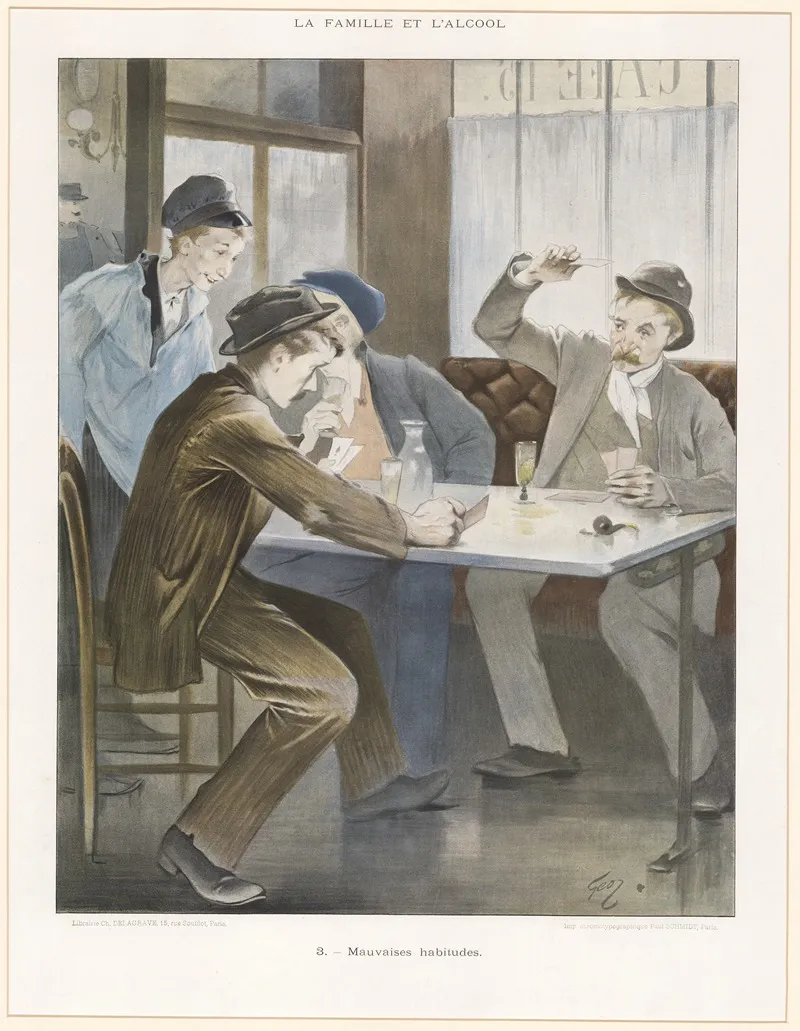 Mauvaises Habitudes by Jean Geoffroy - Canvas Print