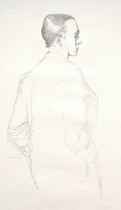 Max Beerbohm by William Rothenstein - Canvas Print