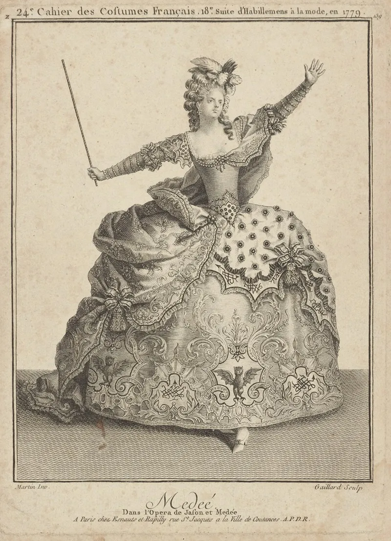 Medee Dans Lopera De Jason Et Medee by Jean Baptiste Martin - Canvas Print