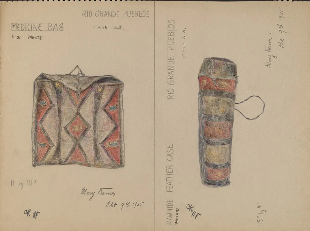 Medicine Bag And Feather Case