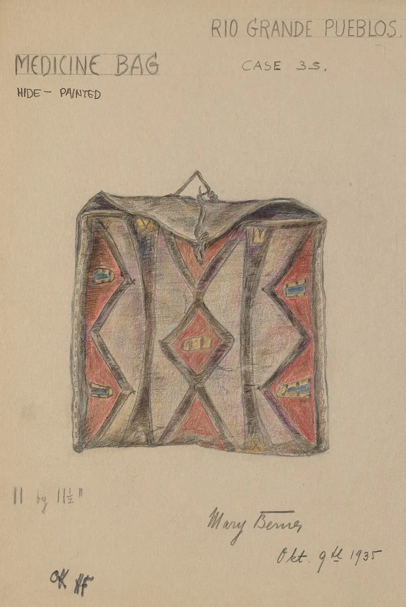 Medicine Bag by Mary Berner - Canvas Print