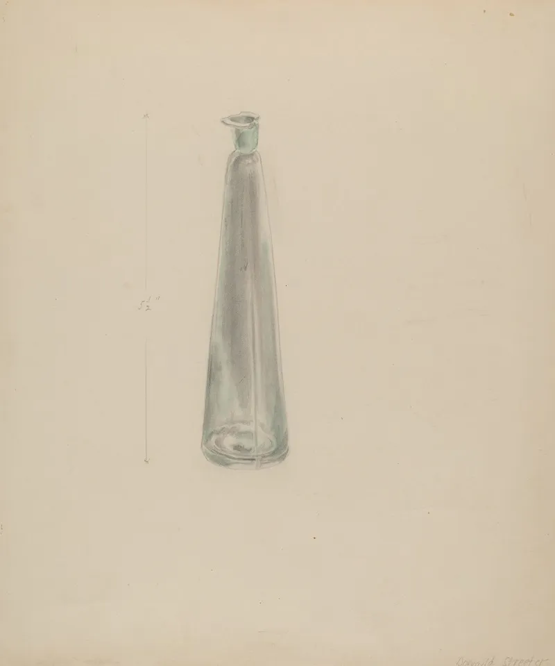 Medicine Bottle by Donald Streeter - Canvas Print