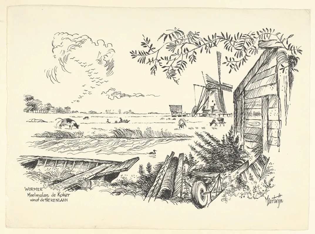 Meelmolen De Koker Vanaf De Herenlaan