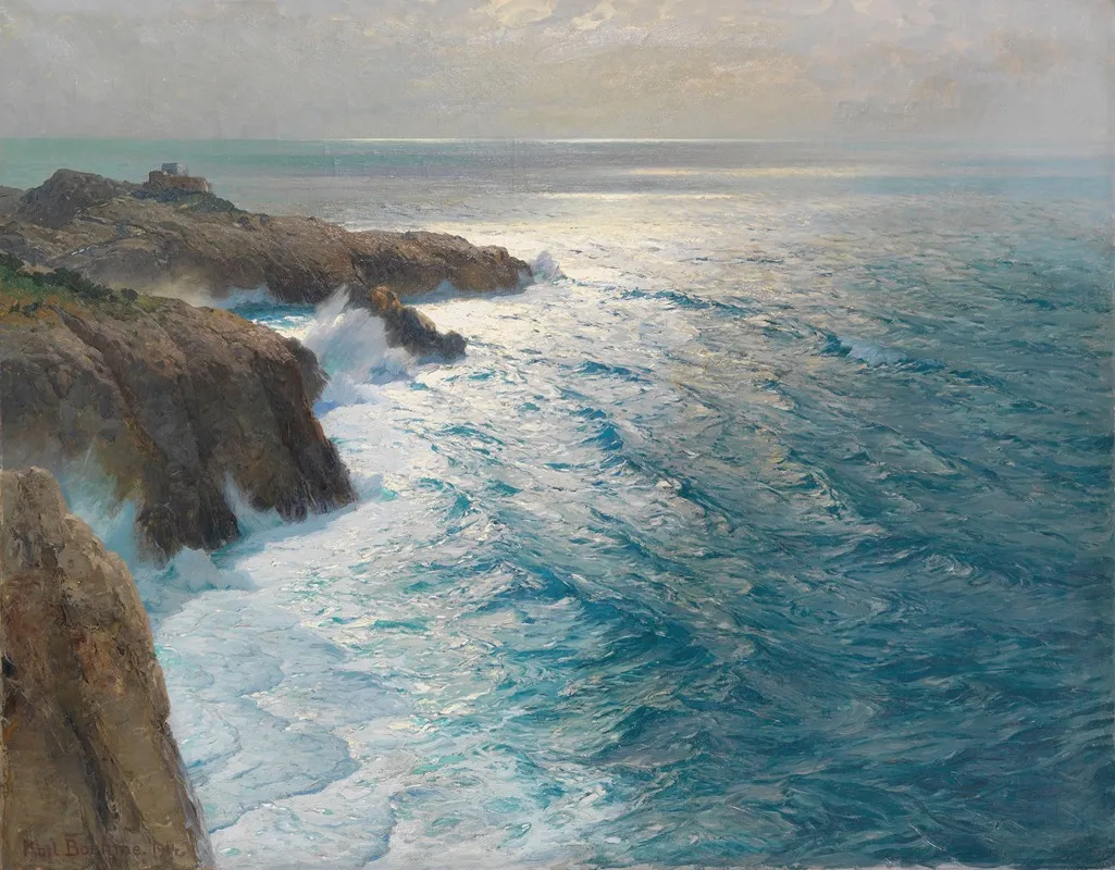 Meeresbrandung by Karl Theodor Boehme - Canvas Print