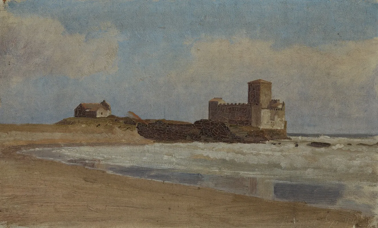 Meereskuste Bei Palma Auf Sizilien by Wilhelm Ludwig Friedrich Riefstahl - Canvas Print