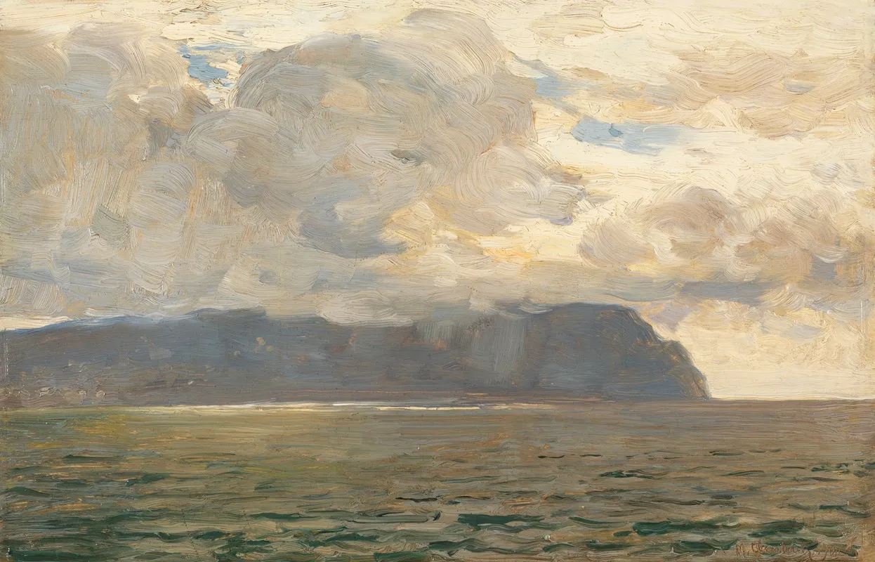Meereslandschaft 2 by Max Clarenbach - Canvas Print