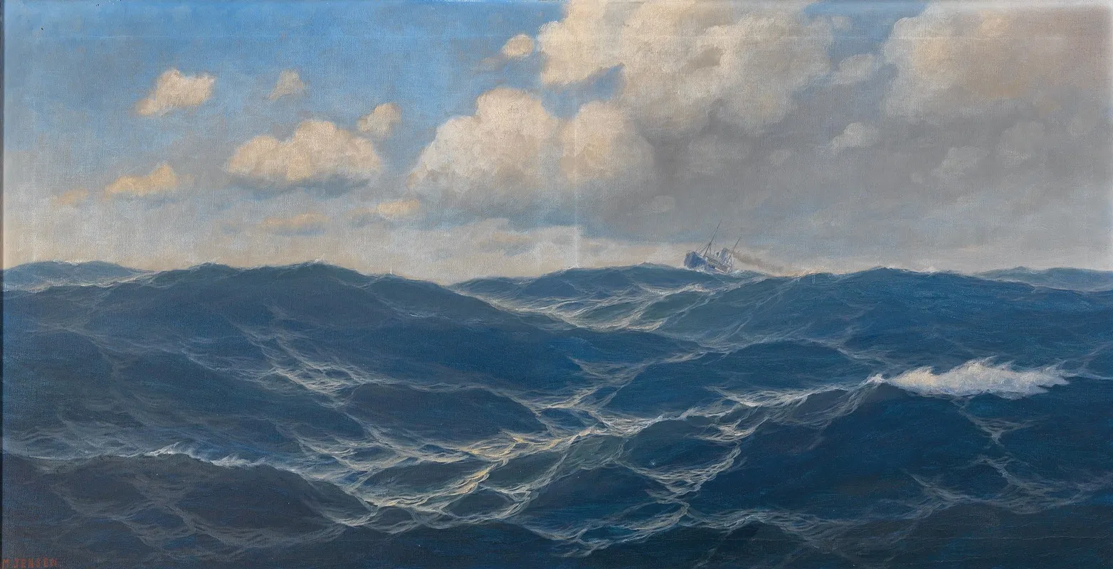 Meereslandschaft by Max Jensen - Canvas Print
