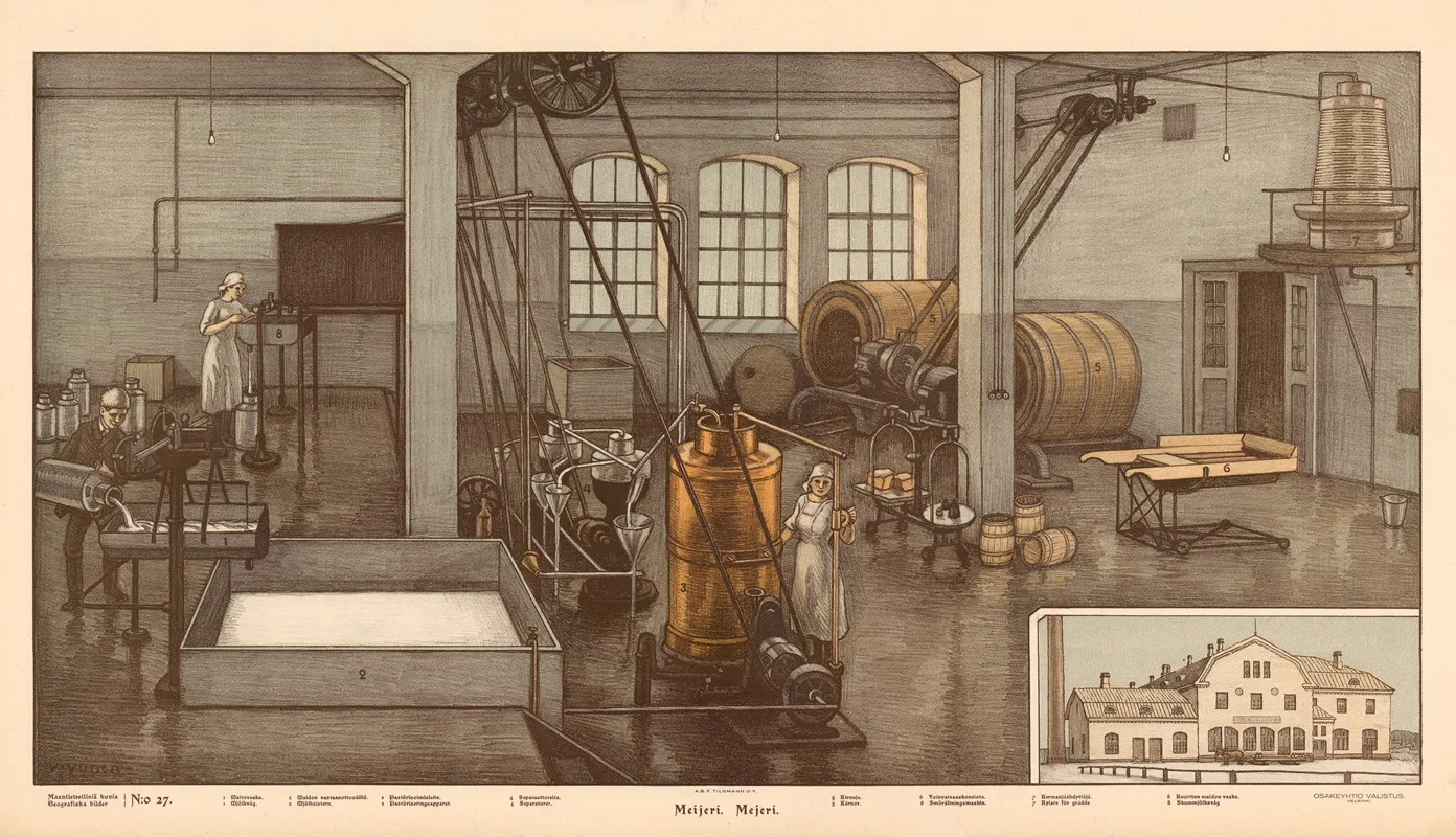 Mejeri by Vihtori Ylinen - Canvas Print