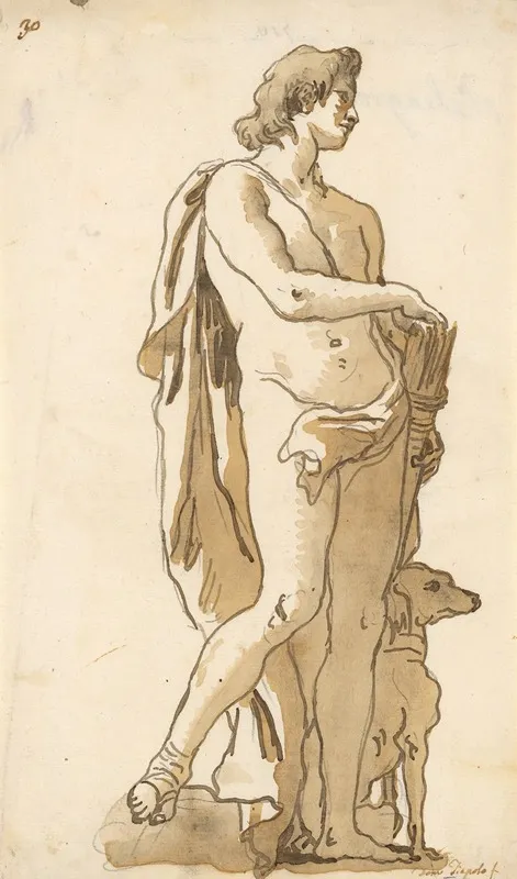 Meleager Turning To The Right by Giovanni Domenico Tiepolo - Canvas Print