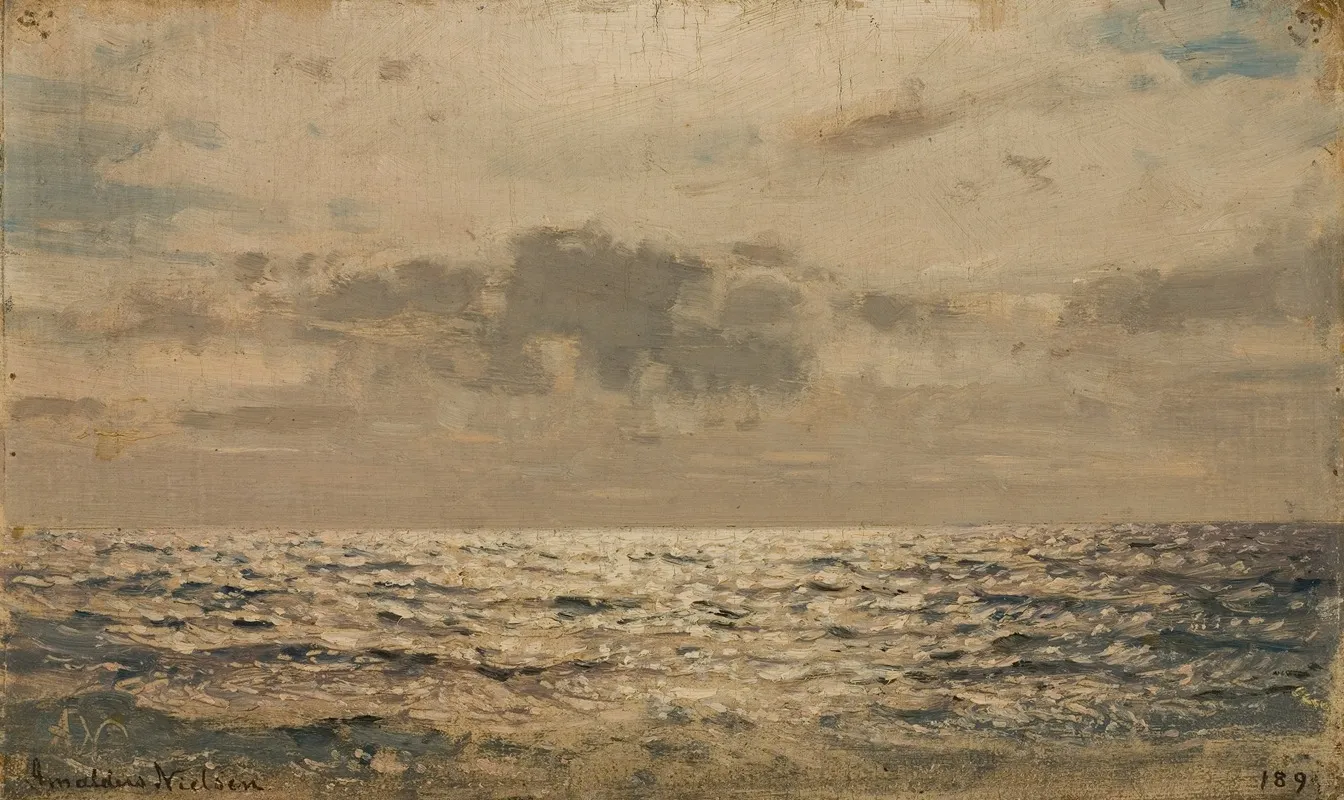 Mellom Byger by Amaldus Nielsen - Canvas Print