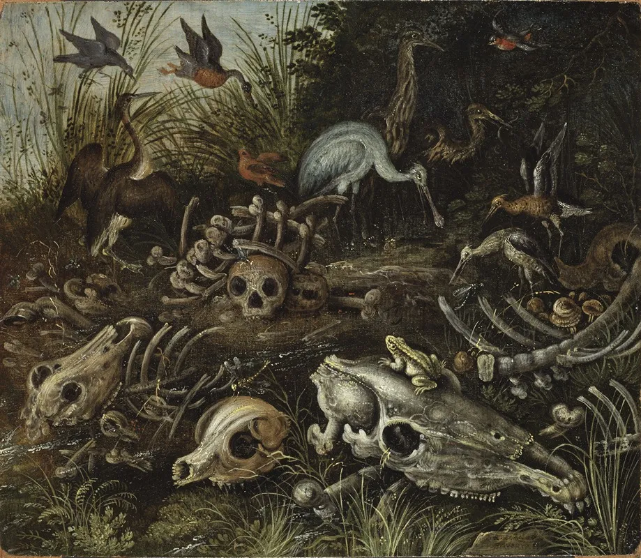 Memento Mori 3 by Roelant Savery - Canvas Print
