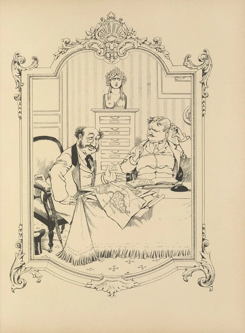 Memoires Dune Glace Pl 23 by Albert Guillaume - Canvas Print