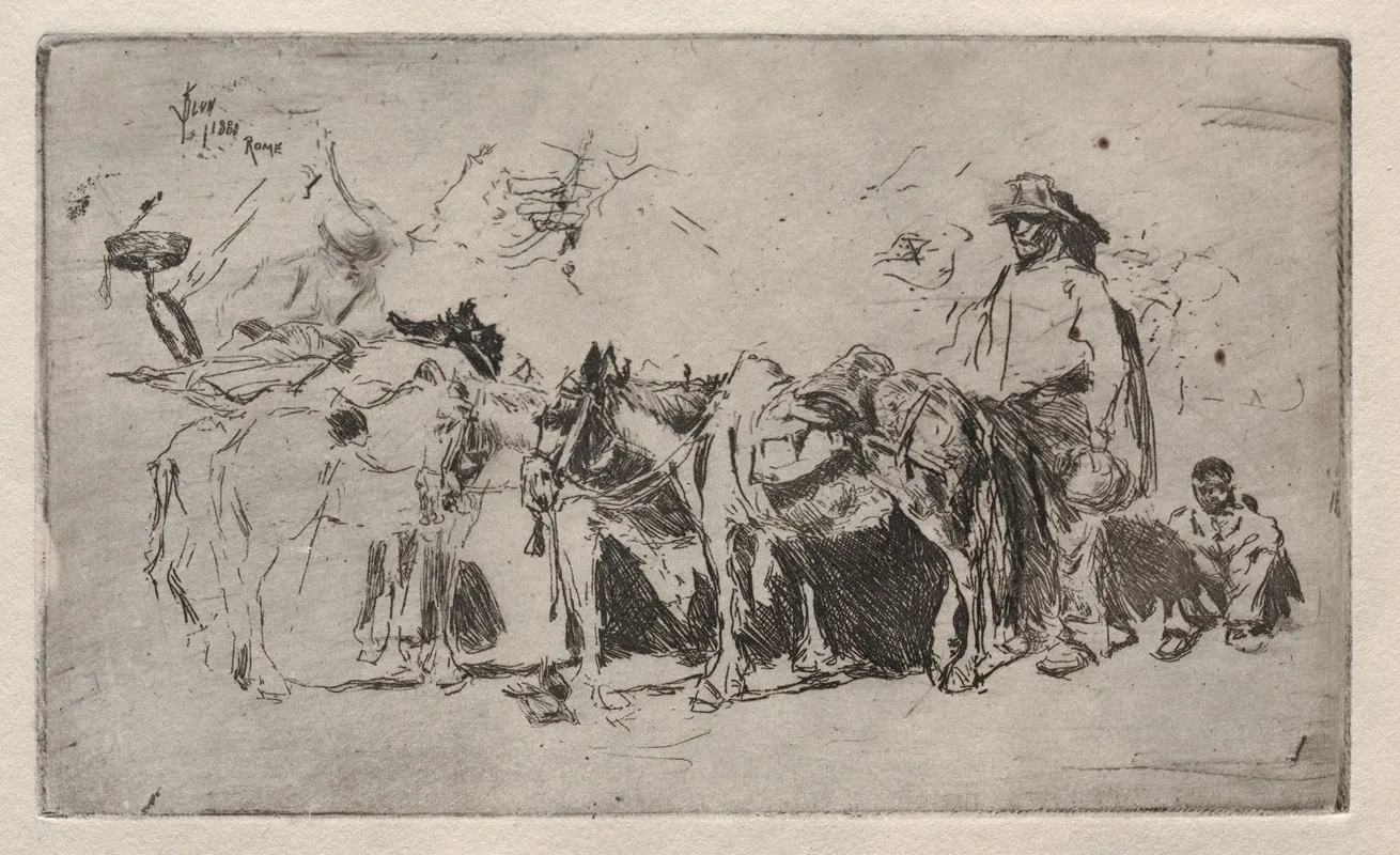 Men And Donkeys Rome