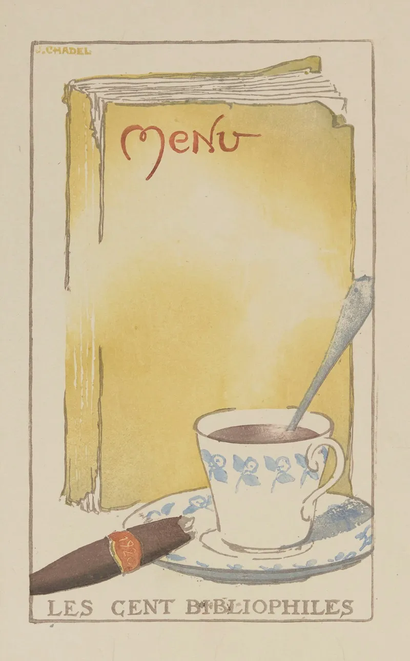 Menu 3 by Jules Chadel - Canvas Print